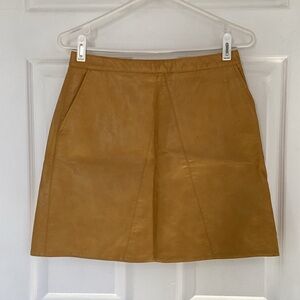 ZARA Aline faux leather mini skirt (#i300)